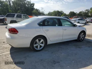 2012 Volkswagen Passat SE with VIN 1VWBH7A30CC045734, listed as a Copart auction lot 61510605 with 130,035 mi miles and Salvage title. Bid and sale history available at DreamBid. Image 3.