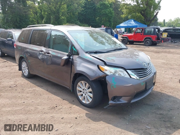 2012 Toyota Sienna XLE with VIN 5TDDK3DC6CS032969, listed as a IAAI auction lot 42423883 with 122,676 mi miles and . Bid and sale history available at DreamBid. Image 1.