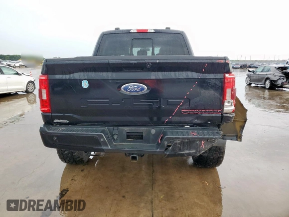 2021 Ford F-150 XL with VIN 1FTFW1E56MKE48479, listed as a Copart auction lot 55668925 with 108,933 mi miles and Salvage title. Bid and sale history available at DreamBid. Image 6.
