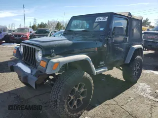 2006 Jeep Wrangler SE with VIN 1J4FA291X6P755424, listed as a Copart auction lot 42643265 with 158,947 mi miles and Clean Title. Bid and sale history available at carsss.com. Image 1.