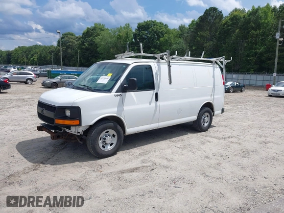 2017 Chevrolet Express Cargo with VIN 1GCWGAFF4H1102432, listed as a IAAI auction lot 42458698 with 282,698 mi miles and . Bid and sale history available at DreamBid. Image 2.