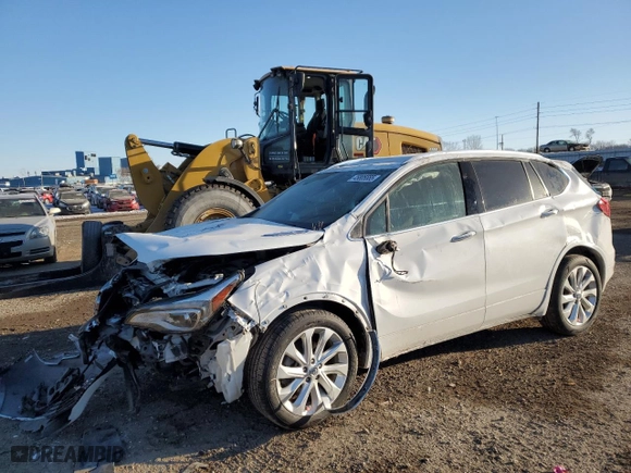 2017 Buick Envision Premium I with VIN LRBFXESXXHD242990, listed as a Copart auction lot 45805555 with 90,465 mi miles and Salvage Title. Bid and sale history available at carsss.com. Image 1.