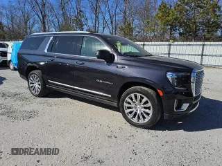 2023 GMC Yukon XL Denali with VIN 1GKS1JKL7PR237405, listed as a Copart auction lot 43747105 with 47,852 mi miles and Clean Title. Bid and sale history available at carsss.com. Image 4.