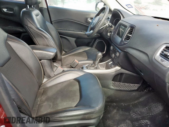 2021 Jeep Compass Latitude with VIN 3C4NJCBB3MT585748, listed as a Copart auction lot 56159395 with 101,258 mi miles and Salvage title. Bid and sale history available at DreamBid. Image 7.