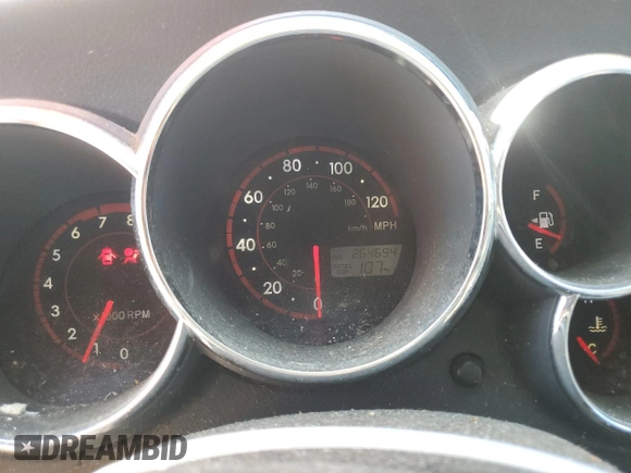 2005 Pontiac Vibe with VIN 5Y2SL63825Z458985, listed as a Copart auction lot 60817984 with 264,694 mi miles and Salvage Title. Bid and sale history available at carsss.com. Image 9.