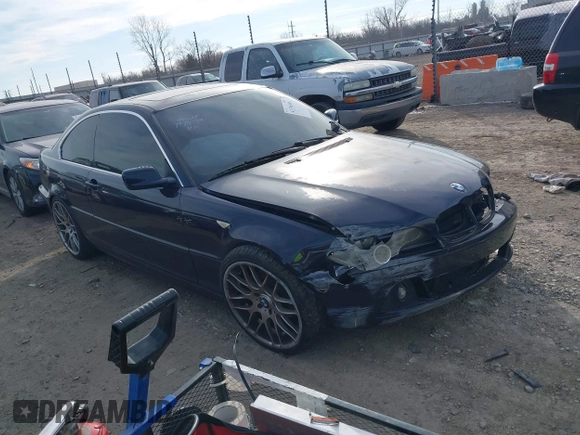 2006 BMW 3 Series 325Ci with VIN WBABD33496PL09007, listed as a IAAI auction lot 41396901 with 1 mi miles. Bid and sale history available at carsss.com. Image 1.