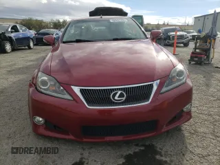 2011 Lexus IS 350 C with VIN JTHFE2C29B2505657, listed as a Copart auction lot 82637394 with 62,145 mi miles and Salvage title. Bid and sale history available at DreamBid. Image 5.