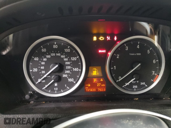2013 BMW X6 xDrive50i z VIN 5UXFG8C53DL591536, wystawiony jako Copart lot #82219394 z przebiegiem 191 439 mil mil oraz Szkoda całkowita • Salvage title. Historia ofert i sprzedaży dostępna na DreamBid. Obrazek 9.