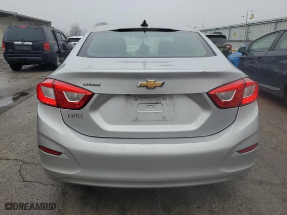 2017 Chevrolet Cruze LS with VIN 1G1BC5SM8H7201802, listed as a Copart auction lot 84843384 with 48,778 mi miles and Salvage Title. Bid and sale history available at carsss.com. Image 6.