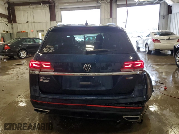 2021 Volkswagen Atlas SEL Premium with VIN 1V2TR2CA3MC509859, listed as a Copart auction lot 55265945 with 69,841 mi miles and Non repairable. Bid and sale history available at DreamBid. Image 6.