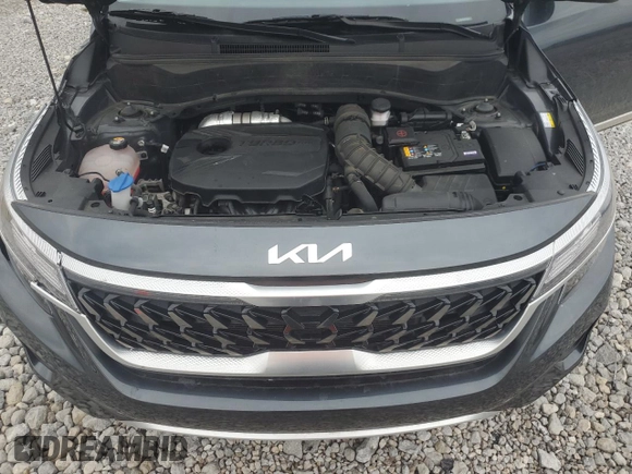 2023 Kia Seltos Nightfall with VIN KNDEUCA28P7370612, listed as a Copart auction lot 43581925 with 34,588 mi miles and Salvage Title. Bid and sale history available at carsss.com. Image 12.