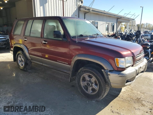 2000 Isuzu Trooper S with VIN JACDJ58X1Y7J18525, listed as a Copart auction lot 78718494 with 196,166 mi miles and Clean title. Bid and sale history available at DreamBid. Image 4.