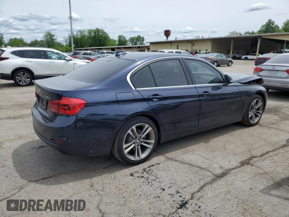 2017 BMW 3 Series 330i xDrive with VIN WBA8D9G31HNU65104, listed as a Copart auction lot 58523515 with 54,856 mi miles and Salvage title. Bid and sale history available at DreamBid. Image 3.