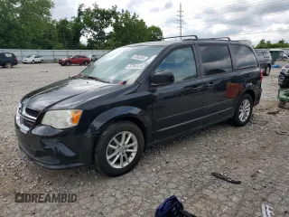 2014 Dodge Grand Caravan SXT z VIN 2C4RDGCG4ER145844, wystawiony jako Copart lot #57043415 z przebiegiem 195 514 mil mil oraz Szkoda całkowita • Salvage title. Historia ofert i sprzedaży dostępna na DreamBid. Obrazek 1.