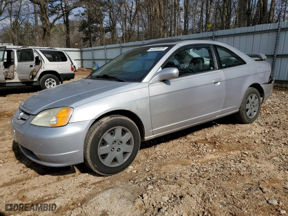 2001 Honda Civic EX with VIN 1HGEM22931L074533, listed as a Copart auction lot 43559835 with 265,590 mi miles and Salvage Title. Bid and sale history available at carsss.com. Image 1.