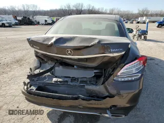 2017 Mercedes-Benz C 300 with VIN 55SWF4KB9HU228024, listed as a Copart auction lot 47616745 with 93,930 mi miles and Salvage Title. Bid and sale history available at carsss.com. Image 6.