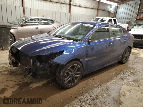 2021 Kia Forte GT-Line with VIN 3KPF34AD6ME306904, listed as a Copart auction lot 45990485 with 91,200 mi miles and Salvage Title. Bid and sale history available at carsss.com. Image 1.