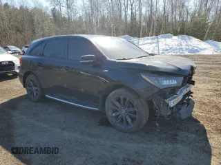 2019 Acura MDX w/Technology/A-Spec Pkg with VIN 5J8YD4H08KL802768, listed as a Copart auction lot 49523695 with 0 mi miles and Salvage Title. Bid and sale history available at carsss.com. Image 4.