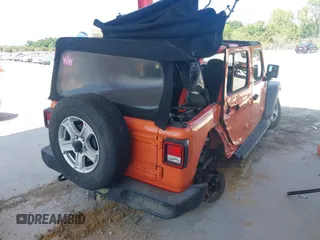 2018 Jeep Wrangler Unlimited Sport z VIN 1C4HJXDN4JW243775, wystawiony jako IAAI lot #41791821 z przebiegiem 62 120 mil mil oraz . Historia ofert i sprzedaży dostępna na DreamBid. Obrazek 4.