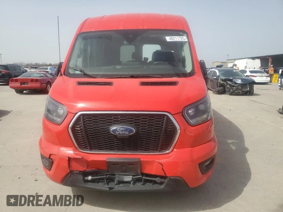 2023 Ford Transit with VIN 1FTBW2DG9PKA39789, listed as a Copart auction lot 48211725 with 52,974 mi miles and Salvage Title. Bid and sale history available at DreamBid. Image 5.