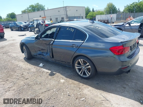 2018 BMW 3 Series 330i xDrive with VIN WBA8D9G52JNU73073, listed as a IAAI auction lot 42616134 with 93,048 mi miles and . Bid and sale history available at DreamBid. Image 3.