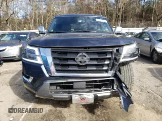 2021 Nissan Armada Platinum with VIN JN8AY2DA9M9373099, listed as a Copart auction lot 44125935 with 79,266 mi miles and Salvage Title. Bid and sale history available at carsss.com. Image 5.