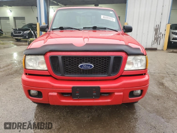 2004 Ford Ranger XL Fleet with VIN 1FTZR45E04TA18303, listed as a Copart auction lot 46085975 with 176,909 mi miles and Salvage Title. Bid and sale history available at DreamBid. Image 5.