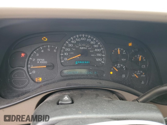 2005 Chevrolet Suburban LS with VIN 3GNEC16Z85G243106, listed as a Copart auction lot 82868994 with 192,142 mi miles and Salvage title. Bid and sale history available at DreamBid. Image 9.