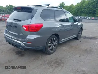2018 Nissan Pathfinder SL with VIN 5N1DR2MM5JC607491, listed as a IAAI auction lot 42738760 with 108,892 mi miles and . Bid and sale history available at DreamBid. Image 4.