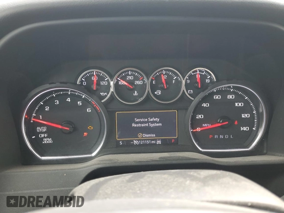2021 Chevrolet Silverado 1500 RST with VIN 1GCRYEED0MZ208468, listed as a Copart auction lot 48909765 with 121,151 mi miles and Salvage Title. Bid and sale history available at DreamBid. Image 9.