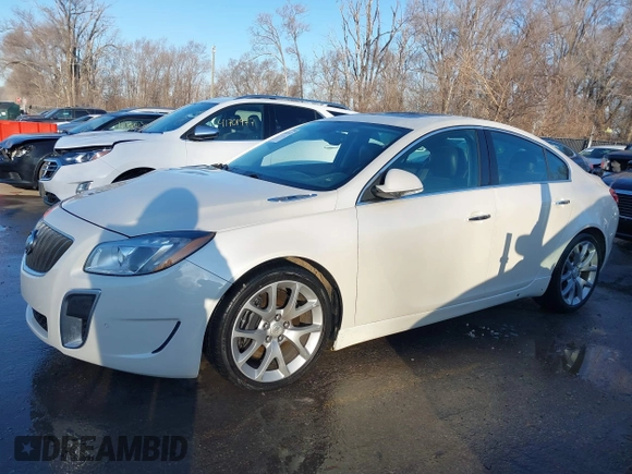 2013 Buick Regal GS with VIN 2G4GV5GV4D9161019, listed as a IAAI auction lot 41742212 with 133,722 mi miles. Bid and sale history available at carsss.com. Image 14.