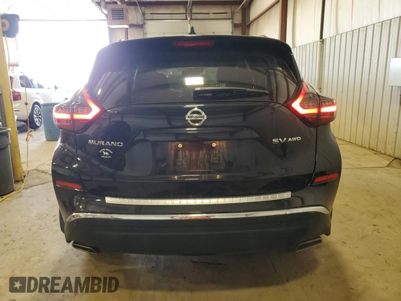 2020 Nissan Murano SV with VIN 5N1AZ2BS3LN170439, listed as a Copart auction lot 50341155 with 34,906 mi miles and Salvage Title. Bid and sale history available at DreamBid. Image 6.