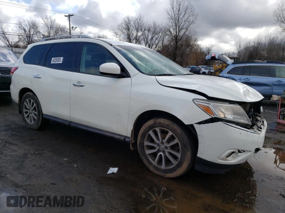 2016 Nissan Pathfinder SV with VIN 5N1AR2MM5GC652782, listed as a Copart auction lot 48289305 with 117,667 mi miles and Salvage Title. Bid and sale history available at carsss.com. Image 4.