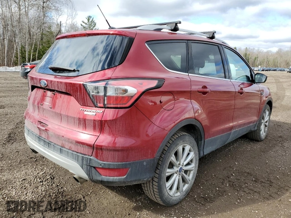 2017 Ford Escape Titanium with VIN 1FMCU9J98HUB68357, listed as a Copart auction lot 53839855 with 252,398 mi miles and Clean Title. Bid and sale history available at carsss.com. Image 3.