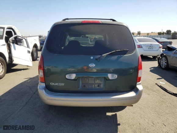 2002 Nissan Quest GXE with VIN 4N2ZN15T72D802927, listed as a Copart auction lot 74231464 with 125,236 mi miles and Salvage Title. Bid and sale history available at carsss.com. Image 6.