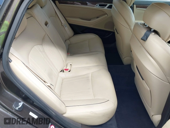 2015 Hyundai Genesis 3.8L with VIN KMHGN4JE3FU023383, listed as a IAAI auction lot 41865758 with 159,435 mi miles. Bid and sale history available at carsss.com. Image 8.