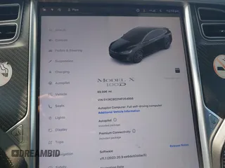 2017 Tesla Model X 90D with VIN 5YJXCBE21HF054898, listed as a IAAI auction lot 42076462 with 89,996 mi miles and . Bid and sale history available at DreamBid. Image 7.