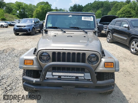 2004 Jeep Wrangler SE with VIN 1J4FA29164P797604, listed as a Copart auction lot 59978155 with 166,888 mi miles and Clean title. Bid and sale history available at DreamBid. Image 5.
