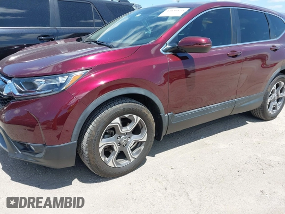 2019 Honda CR-V EX-L with VIN 7FARW1H85KE001692, listed as a IAAI auction lot 42039524 with 58,850 mi miles. Bid and sale history available at carsss.com. Image 2.