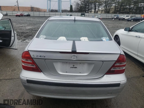 2002 Mercedes-Benz C 230/260/280/320 with VIN WDBRF61J62F291411, listed as a Copart auction lot 49025615 with Not Provided miles and Salvage Title. Bid and sale history available at DreamBid. Image 6.