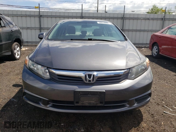 2012 Honda Civic EX-L with VIN 2HGFB2F98CH565717, listed as a Copart auction lot 56014695 with 159,440 mi miles and Salvage Title. Bid and sale history available at DreamBid. Image 5.