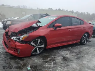 2017 Subaru Impreza Sport with VIN 4S3GKAM67H3607603, listed as a Copart auction lot 43977445 with 114,778 mi miles and Salvage Title. Bid and sale history available at carsss.com. Image 1.