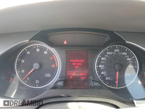 2009 Audi A4 Premium z VIN WAUJF78K29N046475, wystawiony jako Copart lot #57906825 z przebiegiem 152 566 mil mil oraz Szkoda całkowita • Salvage title. Historia ofert i sprzedaży dostępna na DreamBid. Obrazek 9.