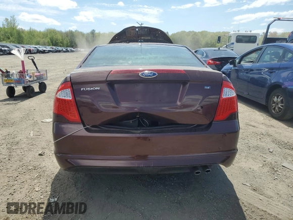 2012 Ford Fusion SE with VIN 3FAHP0HA7CR195990, listed as a Copart auction lot 56012925 with Not provided miles and Clean title. Bid and sale history available at DreamBid. Image 6.