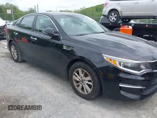 2018 Kia Optima LX with VIN 5XXGT4L36JG216244, listed as a IAAI auction lot 42223456 with 134,150 mi miles and . Bid and sale history available at carsss.com. Image 1.