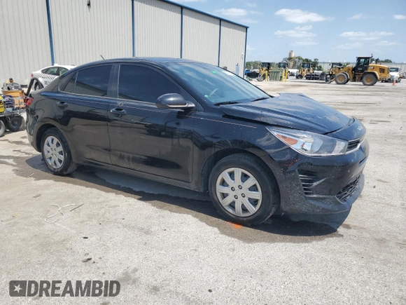 2023 Kia Rio LX with VIN 3KPA24AD3PE577081, listed as a Copart auction lot 54427095 with 18,292 mi miles and Non Repairable. Bid and sale history available at DreamBid. Image 4.
