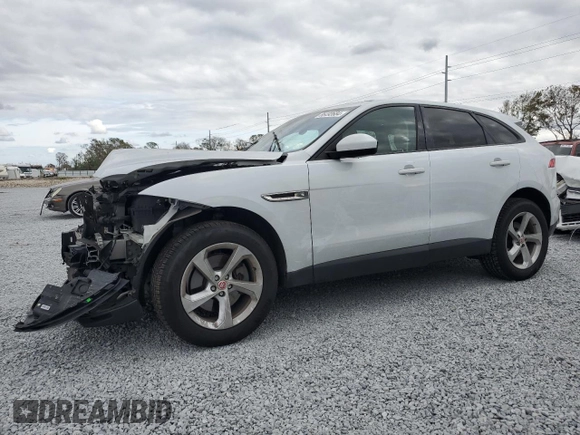 2018 Jaguar F-PACE 30t Premium with VIN SADCJ2GX8JA236792, listed as a Copart auction lot 86493684 with 107,214 mi miles and Salvage Title. Bid and sale history available at carsss.com. Image 1.