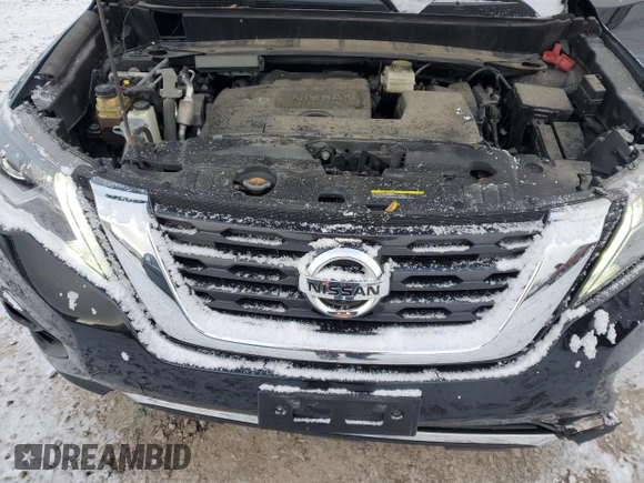 2020 Nissan Pathfinder Platinum with VIN 5N1DR2DM7LC624585, listed as a Copart auction lot 83628704 with 53,321 mi miles and Salvage Title. Bid and sale history available at carsss.com. Image 13.