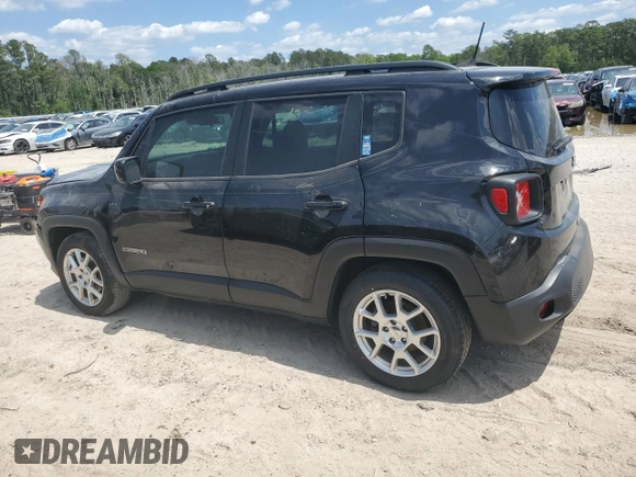 2020 Jeep Renegade Latitude with VIN ZACNJABB2LPL79764, listed as a Copart auction lot 55154135 with 79,101 mi miles and Salvage Title. Bid and sale history available at carsss.com. Image 2.