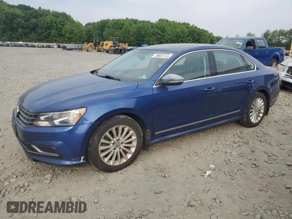 2016 Volkswagen Passat SE with VIN 1VWBT7A37GC017384, listed as a Copart auction lot 59661115 with 188,178 mi miles and Salvage title. Bid and sale history available at DreamBid. Image 1.
